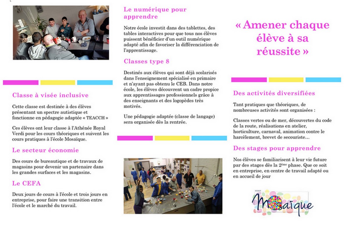 Brochure EESSCF Mosaïque 2021-2022 Brochure EESSCF Mosaïque 2021-2022